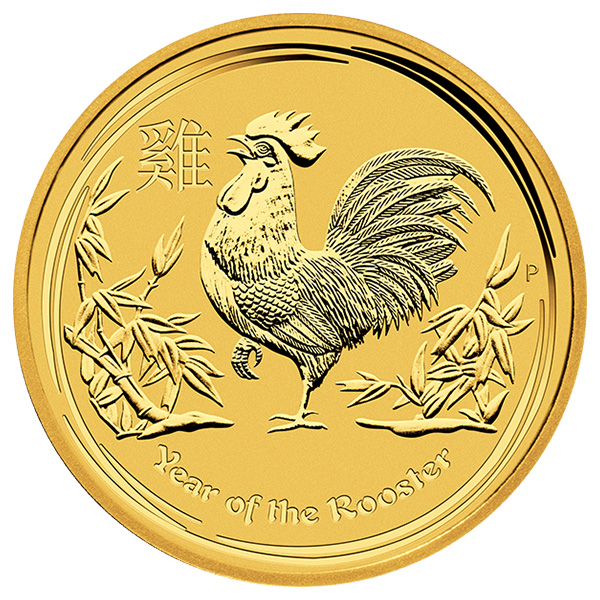1 oz Australian Gold Rooster Coin (2017) - Buy Online at GoldSilver®